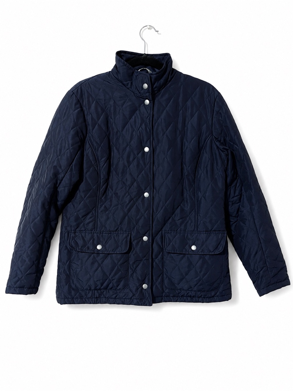 Barbour Navy Quilted Snap-Front Women's Jacket
